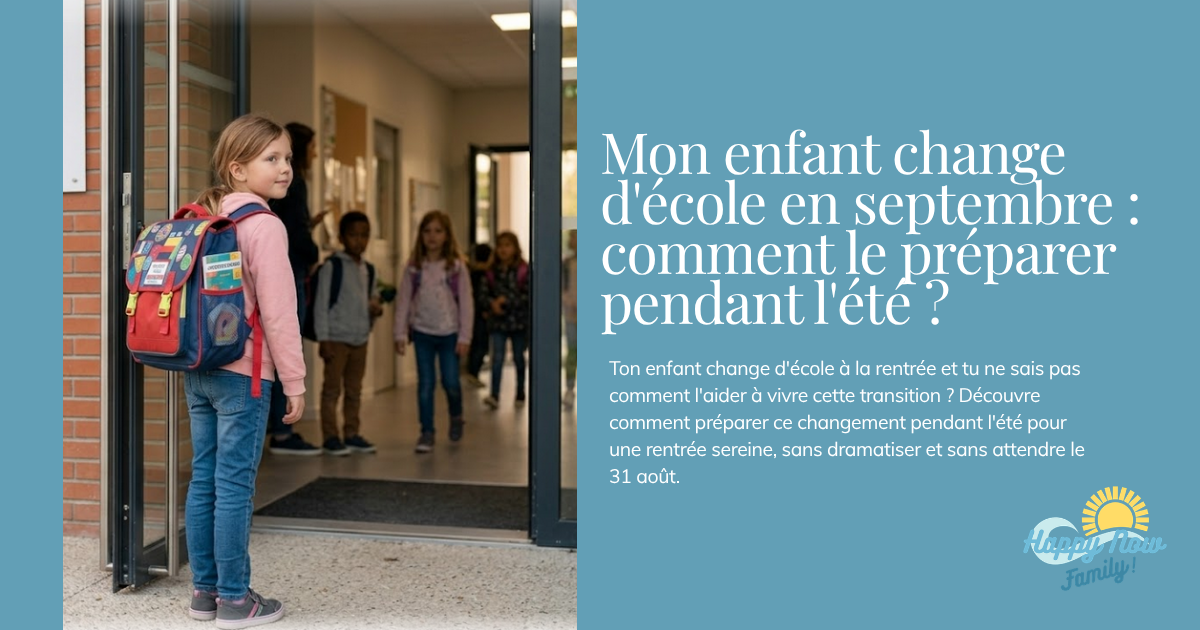 Mon enfant change d'école en septembre : comment le préparer pendant l'été ?