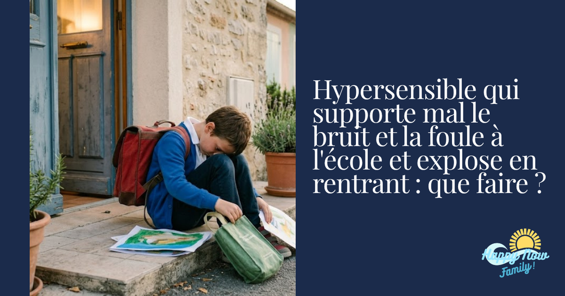 Mon enfant hypersensible supporte mal le bruit et la foule à l'école et explose en rentrant : surcharge sensorielle et émotionnelle que faire ?