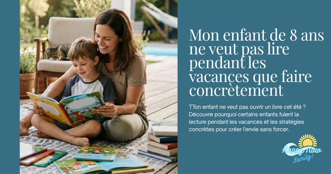 Mon enfant de 8 ans ne veut pas lire pendant les vacances que faire concrètement