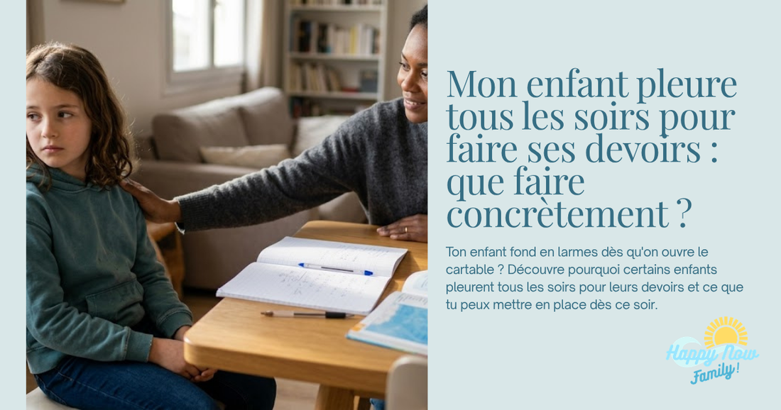 Mon enfant pleure tous les soirs pour faire ses devoirs : que faire concrètement ?