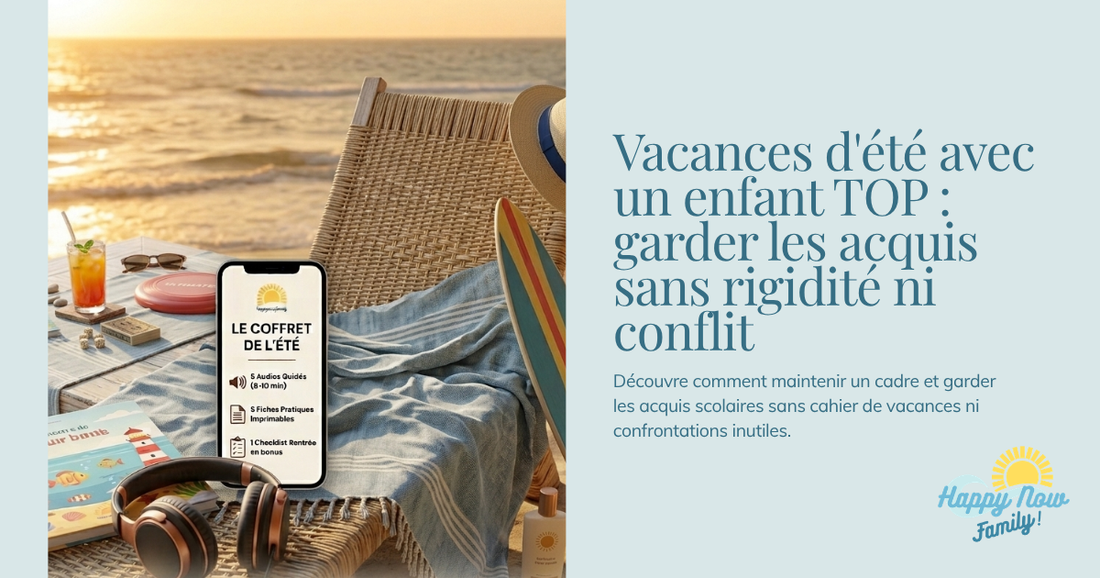 Vacances d'été avec un enfant TOP : comment garder les acquis sans rigidité ni conflit