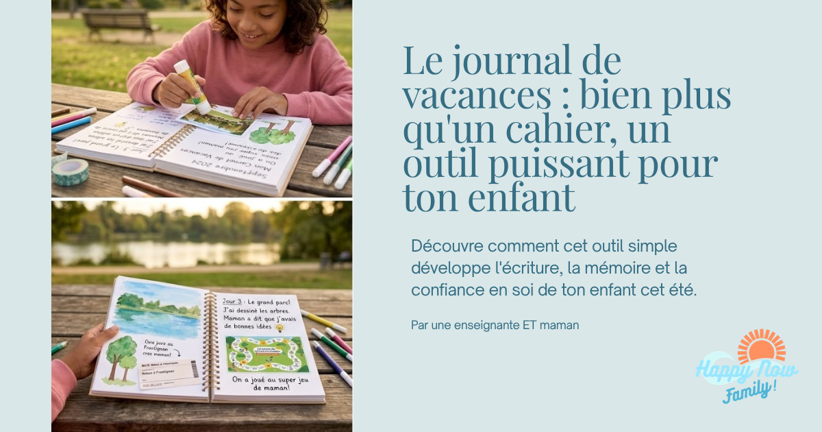 Le journal de vacances : bien plus qu'un cahier, un outil puissant pour ton enfant