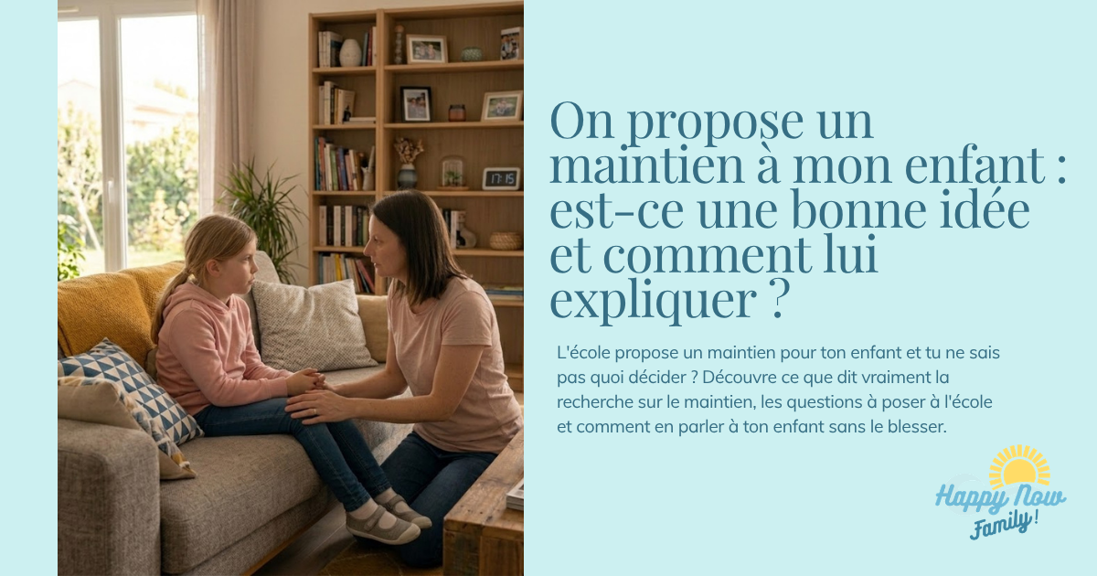 On propose un maintien à mon enfant : est-ce une bonne idée et comment lui expliquer ?