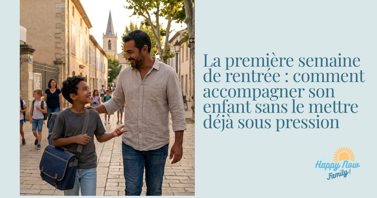 La première semaine de rentrée : comment accompagner son enfant sans le mettre déjà sous pression