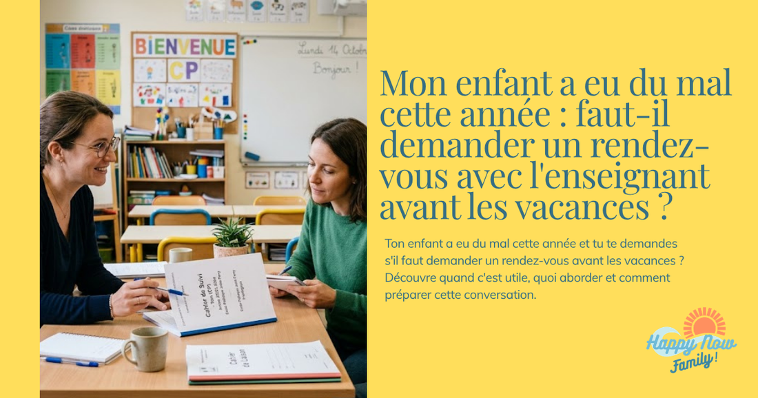 Mon enfant a eu du mal cette année : faut-il demander un rendez-vous avec l'enseignant avant les vacances ?