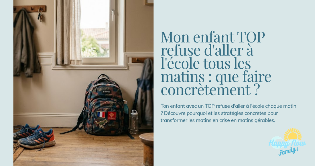 Mon enfant TOP refuse d'aller à l'école tous les matins : que faire concrètement ?