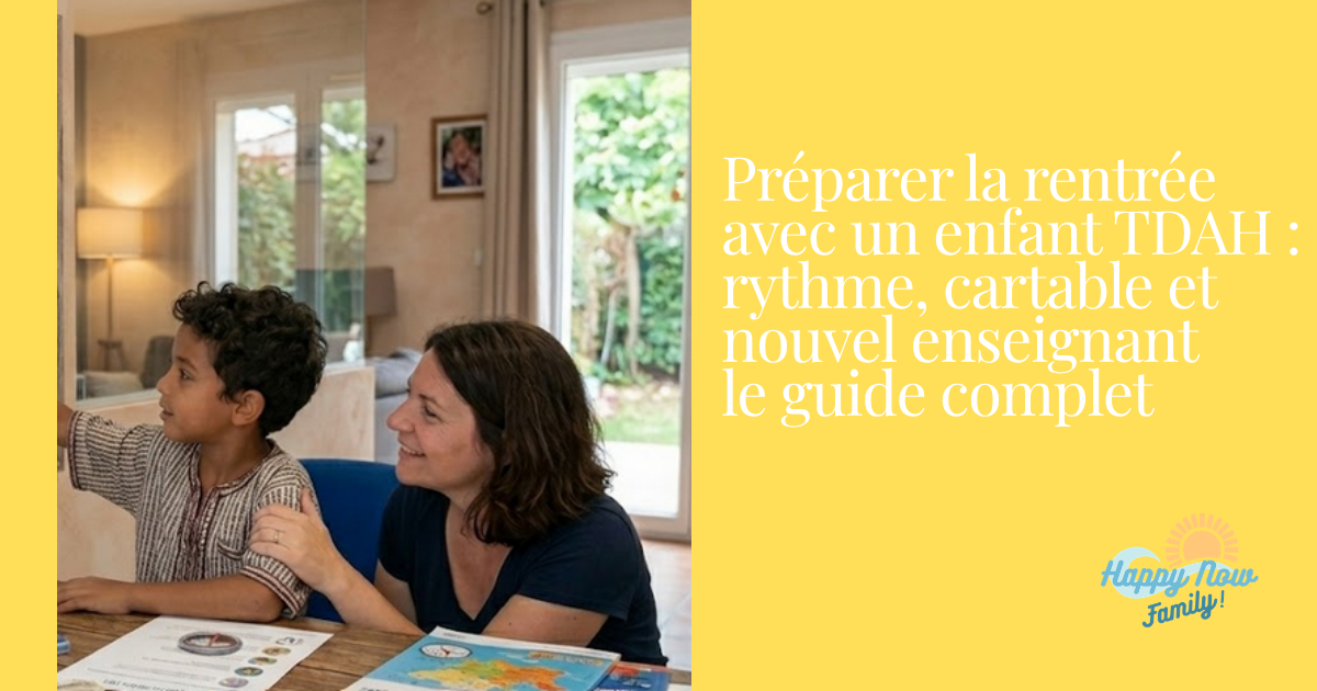 Préparer la rentrée avec un enfant TDAH : rythme, cartable et nouvel enseignant — le guide complet