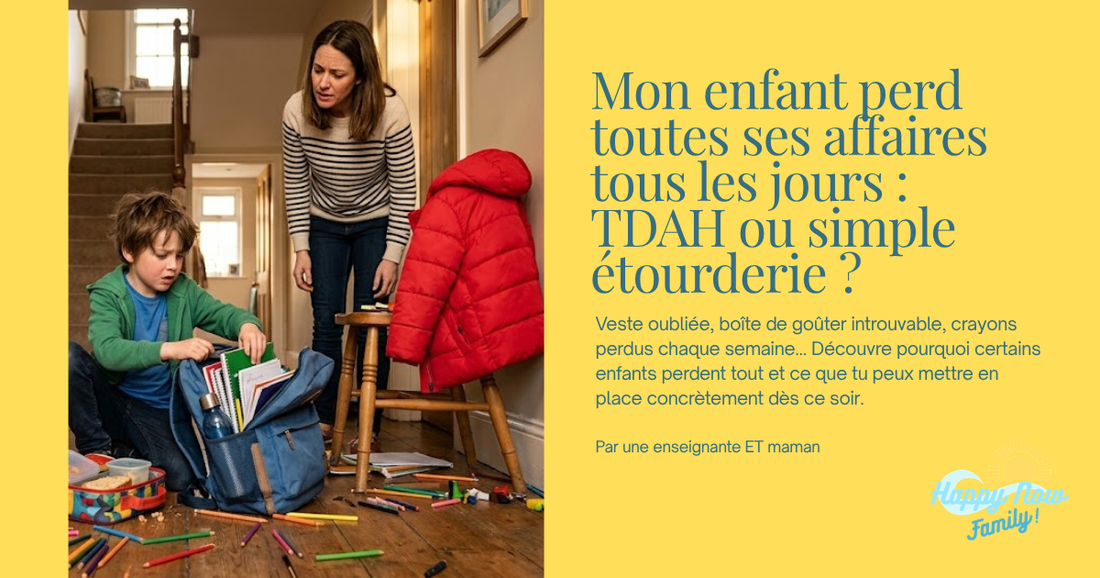 Mon enfant perd toutes ses affaires tous les jours : TDAH ou simple étourderie ?