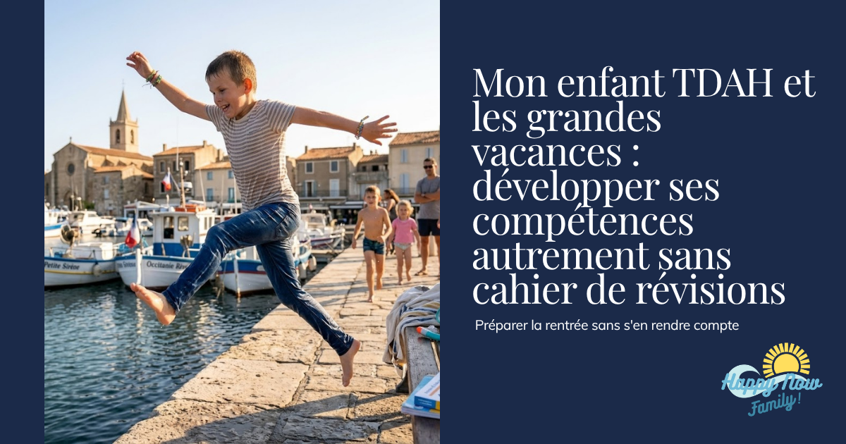 Mon enfant TDAH et les grandes vacances : développer ses compétences autrement sans cahier de révisions