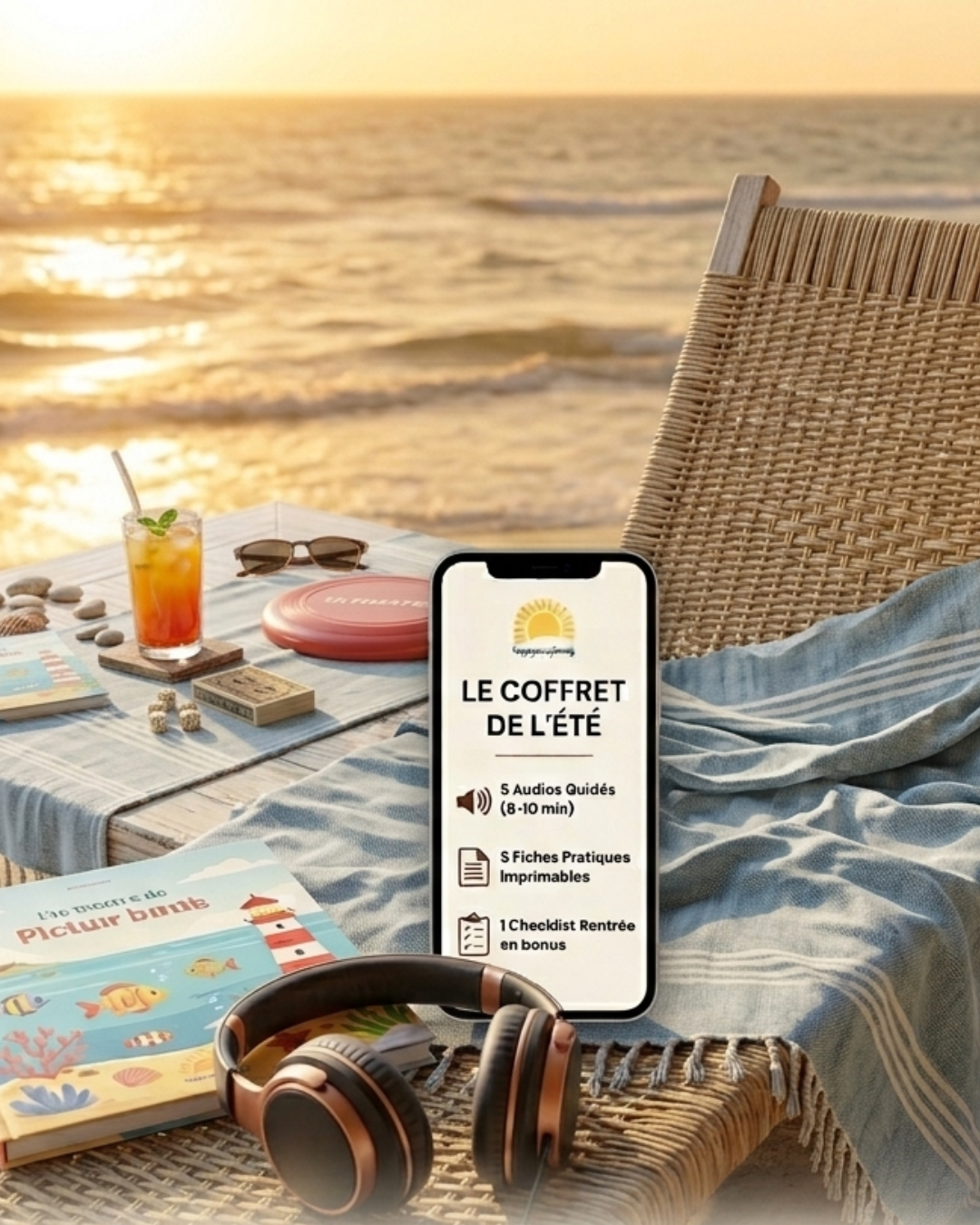 LE COFFRET ÉTÉ | Profiter des vacances ET préparer la rentrée, c'est possible. 5 audios guidés + 5 fiches imprimables + Bonus.